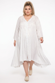 MB Germany satijn/viscose A-lijn jurk/blouse  met zakken/in meerdere kleuren