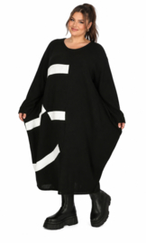AKH oversized gebreide tuniek/jurk  apart stretch