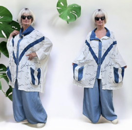 Zedd Plus viscose blazer/vest/zomerjas apart