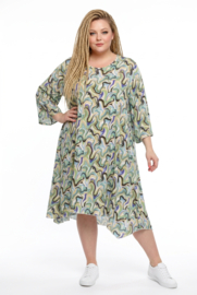 AKH oversized viscose A-lijn tuniek apart