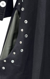 Vincenzo Allocca oversized katoen A-lijn tuniek met inzet van eco leder/aparte/stretch