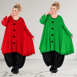 AKH oversized gebreide A-lijn tuniek stretch /in meerdere kleuren