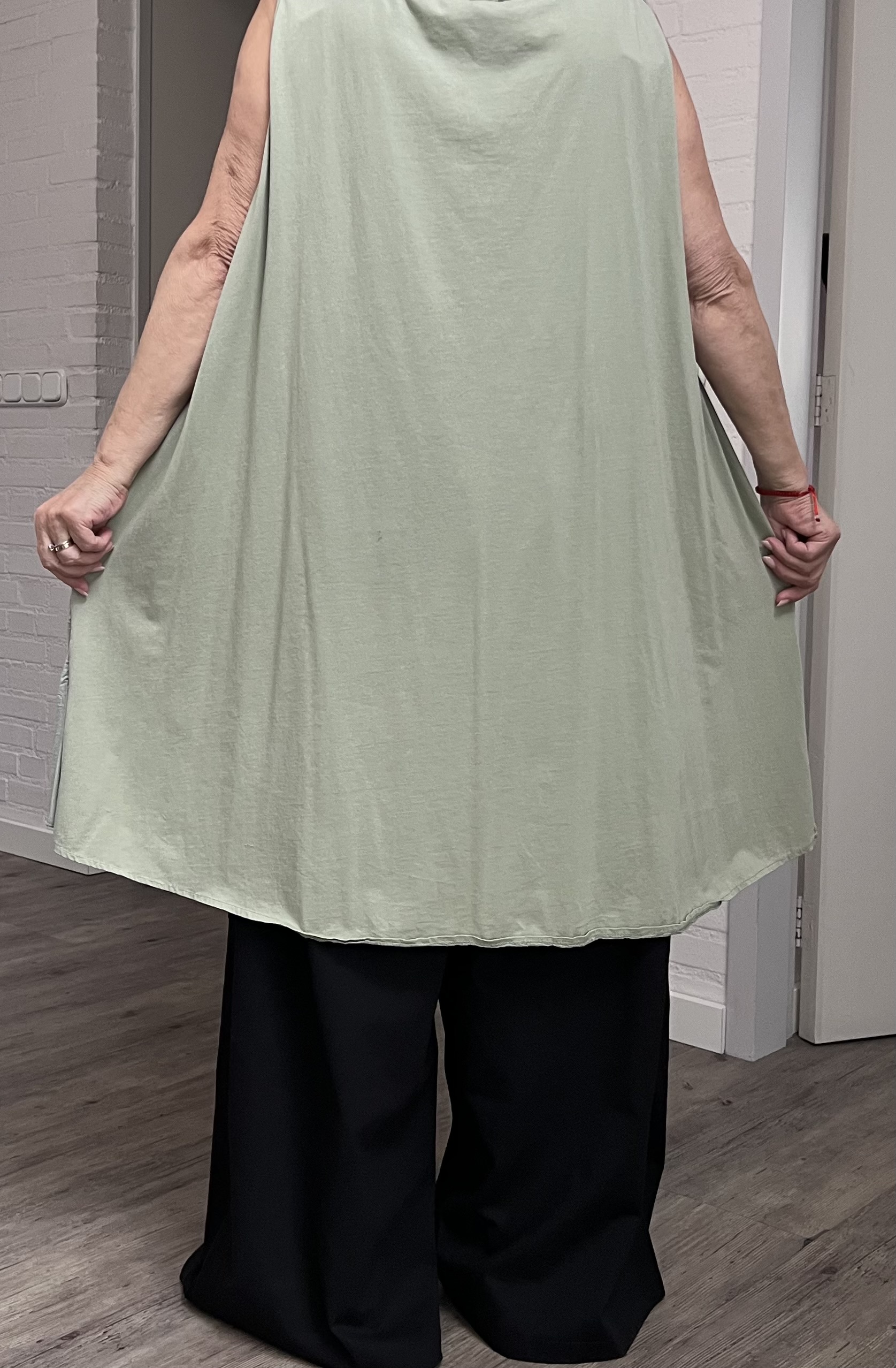 Moonshine oversized viscose top apart gevoerd