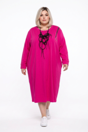 ITALIA MODA  oversized katoen jurk met zakken /stretch/in meerdere kleuren