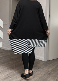 Vincenzo Allocca oversized katoen A-lijn tuniek/aparte/stretch/zwart/wit