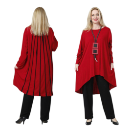 AKH oversized tricot viscose A-lijn tuniek apart stretch