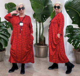 IZZY Style viscose jurk met zakken / stretch