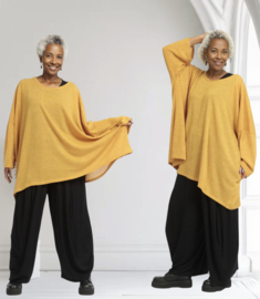 AKH oversized viscose mix jersey A-lijn tuniek apart stretch 