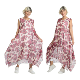 AKH oversized chique chiffon A-lijn  jurk/overjurk /tuniek apart