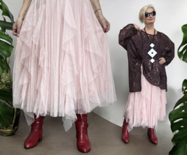 ITALIA MODA oversized tule rok gevoerd