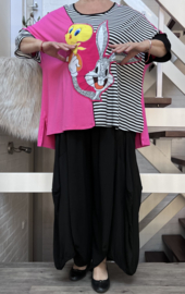GN-G oversized katoen A-lijn  top/tuniek met capuchon