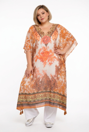 ONE OF A KIND  viscose zomer poncho/tuniek ( extra groot)