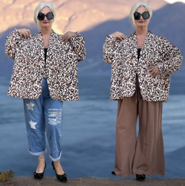 ITALIA  oversized blazer/jas apart /gevoerd