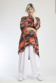 AKH oversized A-lijn tuniek apart stretch