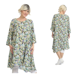 AKH oversized viscose A-lijn tuniek apart  
