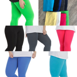 Italia Bensini slim katoen/lycra basic legging 3/4 /in meerdere kleuren