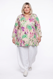 Ophilia viscose A-lijn tuniek  met aparte decolleté stretch