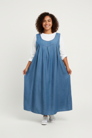 ITALIA MODA oversized tencel A-lijn jurk + katoen top