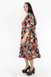 AKH viscose A-lijn jurk met zakken apart stretch