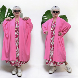 AKH oversized chique A-lijn blazer/vest met zakken apart
