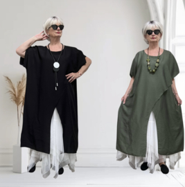 ITALIA MODA viscose A-lijn tuniek /in meerdere kleuren