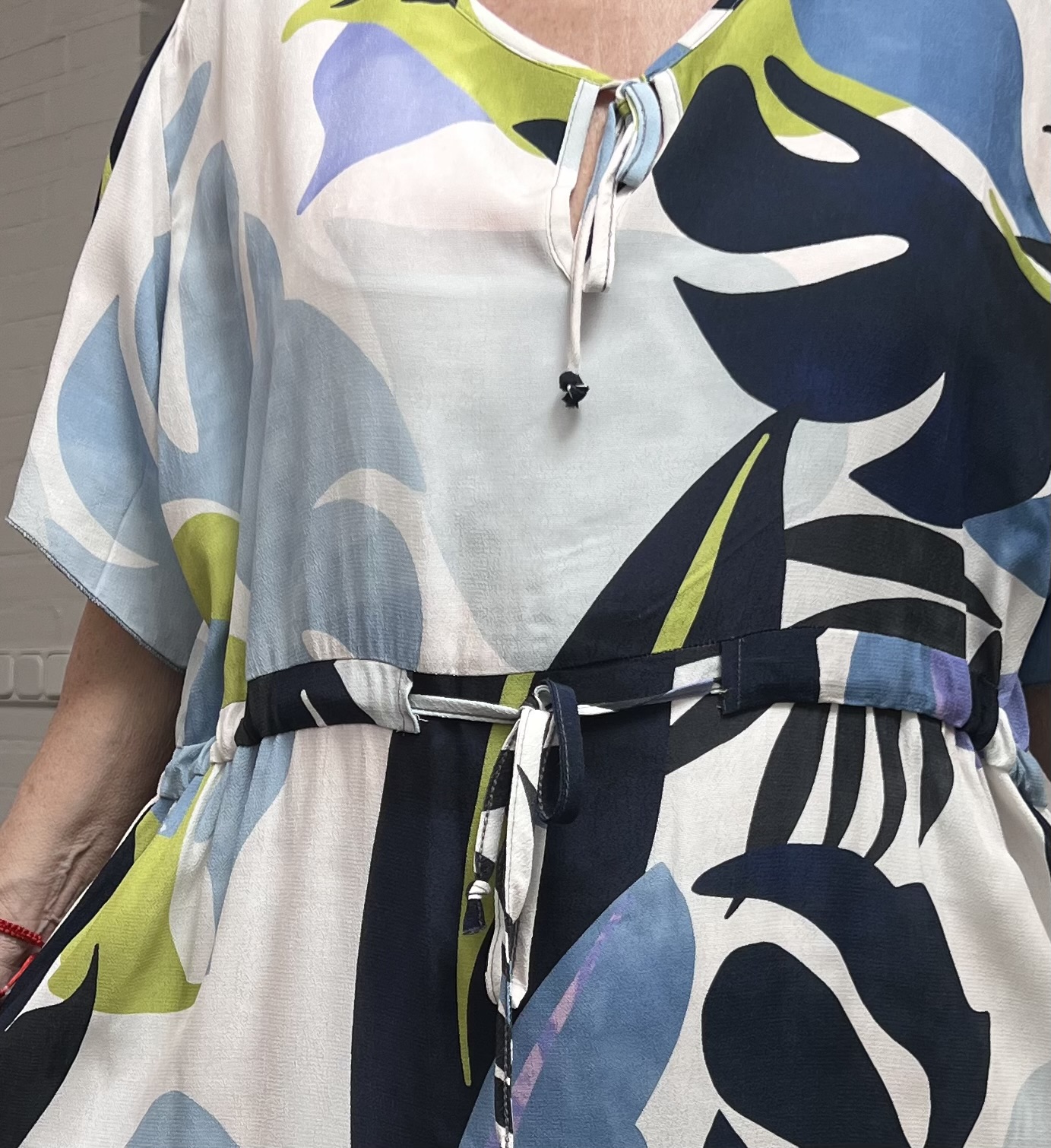 Ophilia oversized viscose A-lijn jurk
