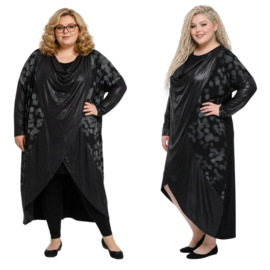 IZZY Style oversized viscose A-lijn blazer/vest stretch