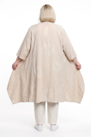 Moonshine katoen A-lijn jurk beige