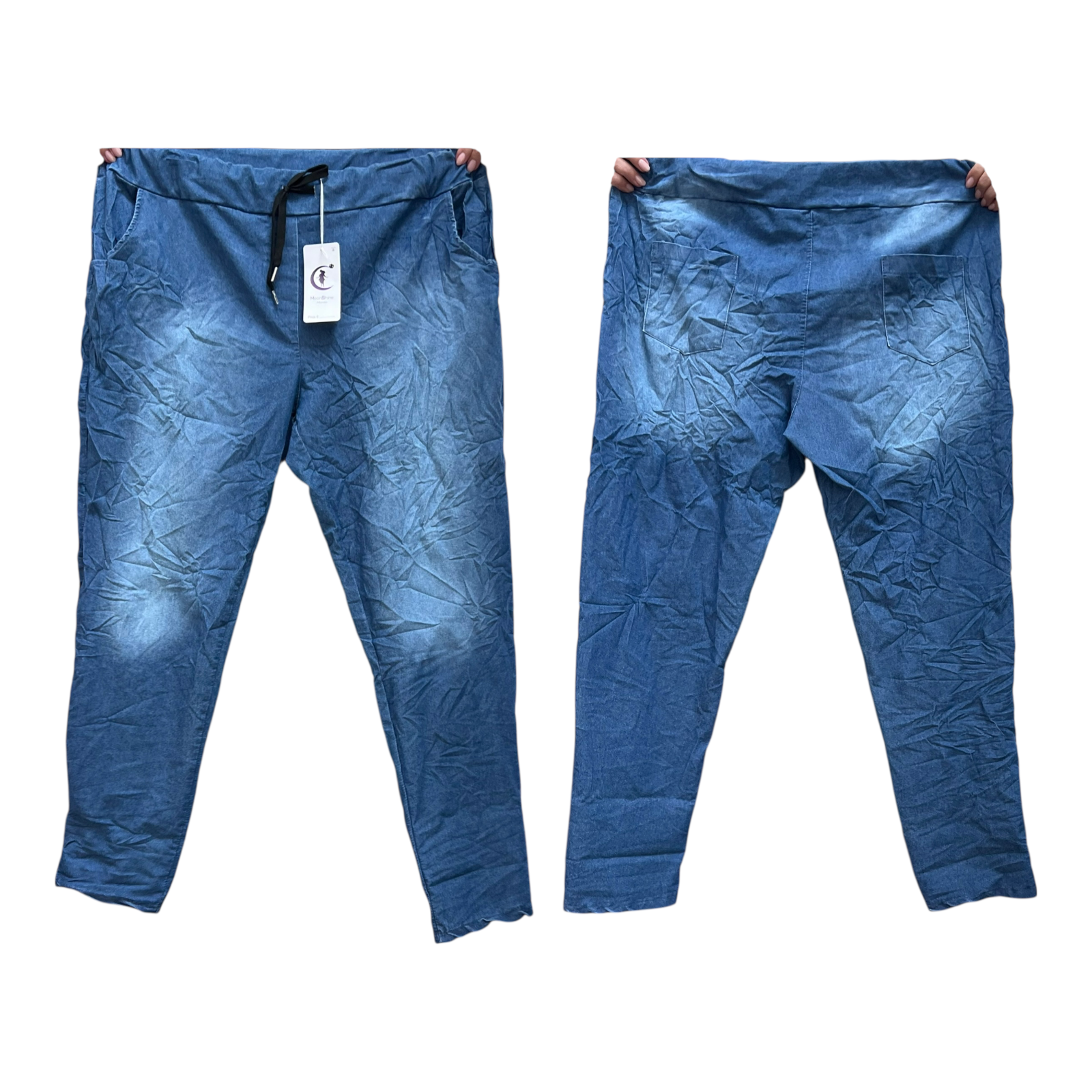 Moonshine katoen jeans broek apart/ veel stretch