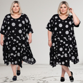 KEKOO design viscose A-lijn jurk