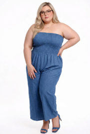 Sissi oversized mousseline katoen jumpsuit/in meerdere kleuren