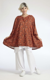AKH oversized tricot viscose mix A-lijn blazer/vest apart stretch