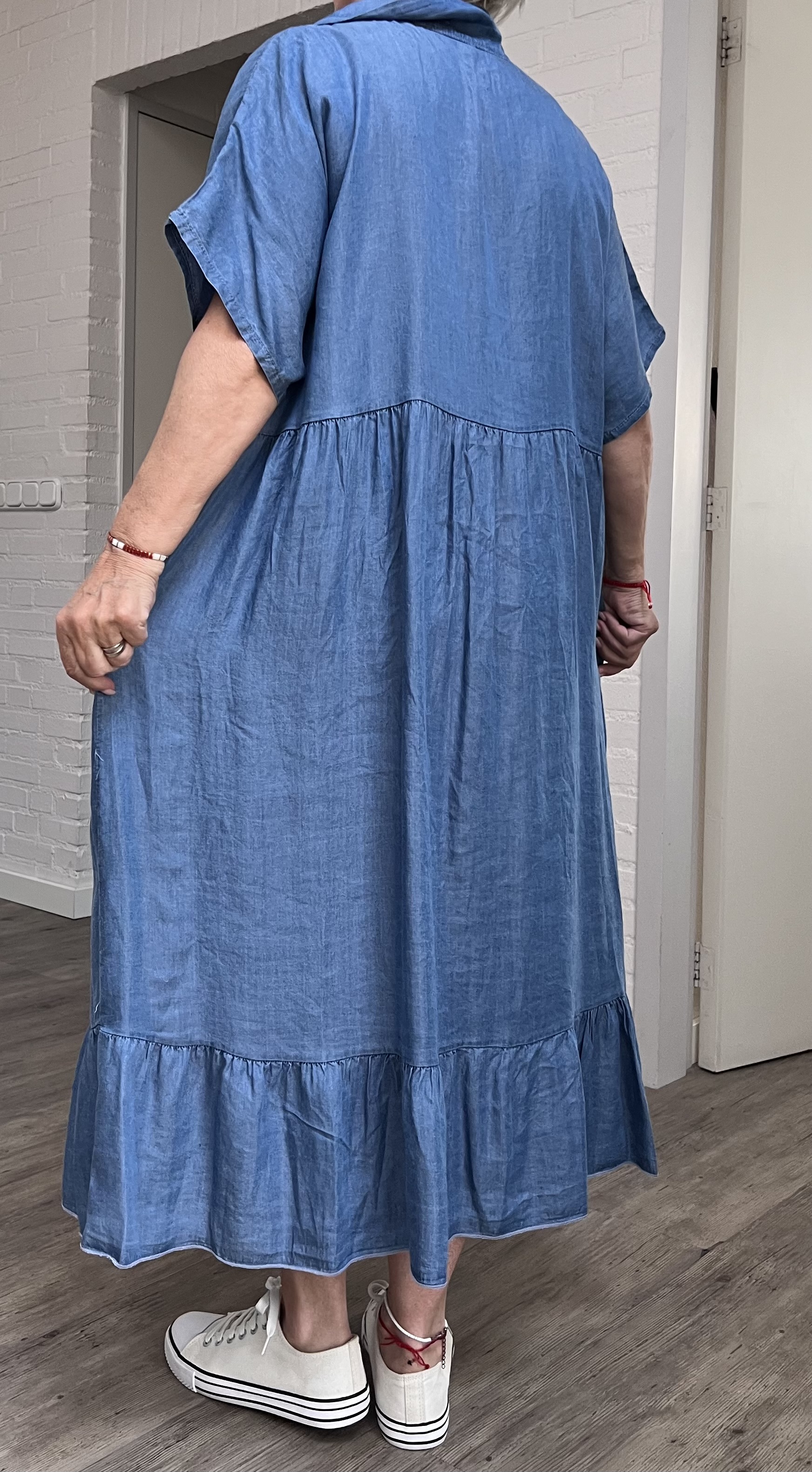 ITALIA MODA   jeans tencel jurk/hemd apart /in meerdere kleuren