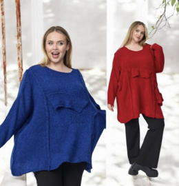 amandine oversized  super zacht bouclé gebreide top/trui /in meerdere kleuren