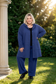 AKH oversized viscose A-lijn blazer/jas/vest apart stretch/in meerdere kleuren