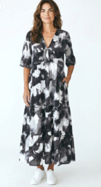 Vincenzo Allocca oversized viscose  BOHO A-lijn jurk apart