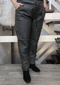 Moonshine stretch broek met coating en comfortband apart /in meerdere kleuren