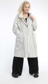 AKH viscose zomer jas apart /stretch /wit/zwart/stretch