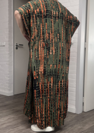 ITADIVA zomer viscose poncho/niet doorschijnende