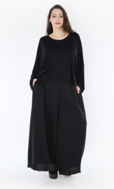 AKH oversized viscose mix broek stretch zwart