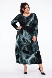IZZY viscose A-lijn jurk stretch