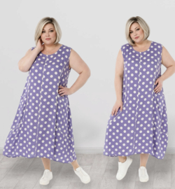 AKH oversized viscose A-lijn jurk apart