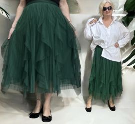 ITALIA MODA oversized tule rok gevoerd