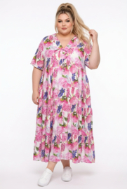 Vincenzo Allocca oversized viscose  BOHO A-lijn jurk apart