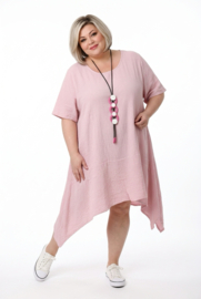 ITALIA MODA oversized mousseline katoen A-lijn tuniek