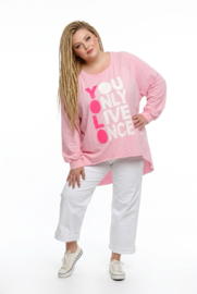 ITALIA oversized katoen top stretch /in meerdere kleuren