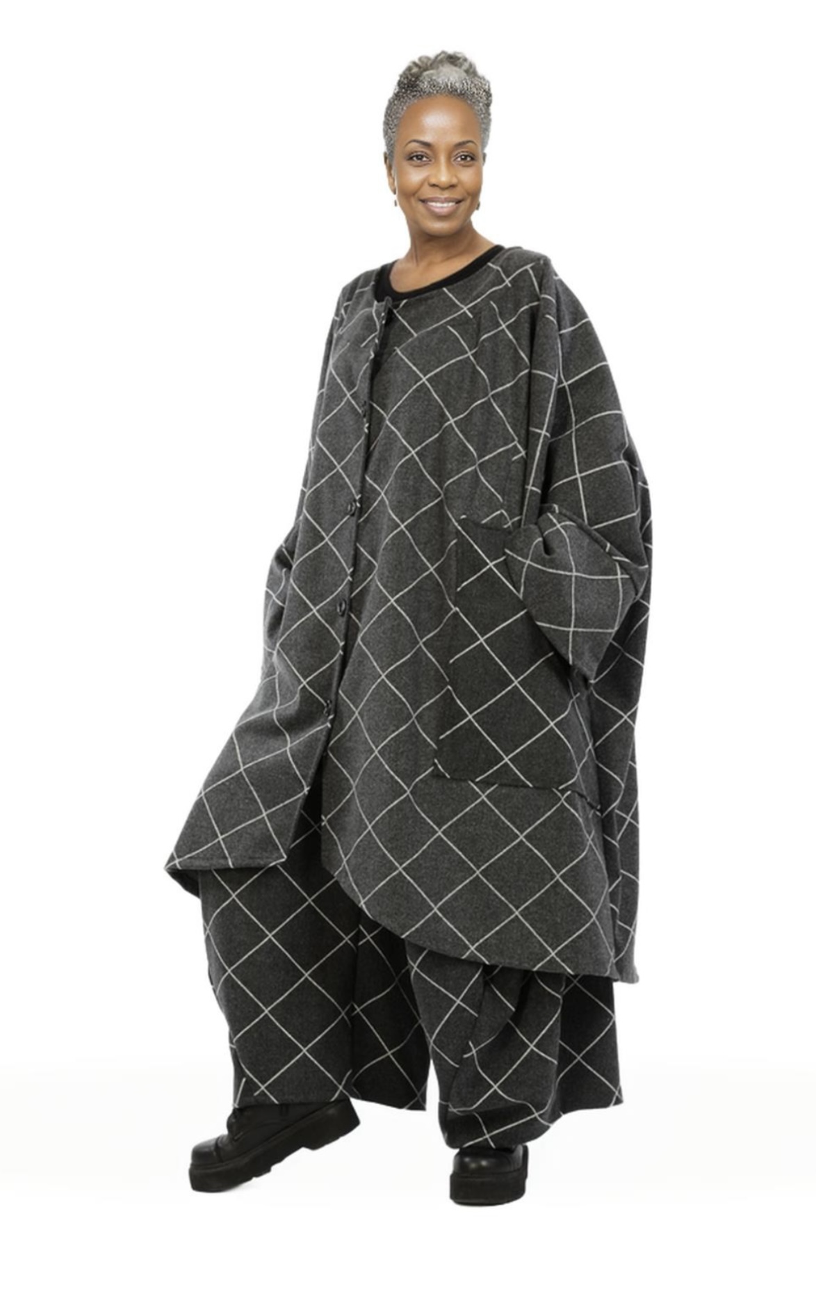 AKH viscose mix  A-lijn tussenjas /blazer stretch