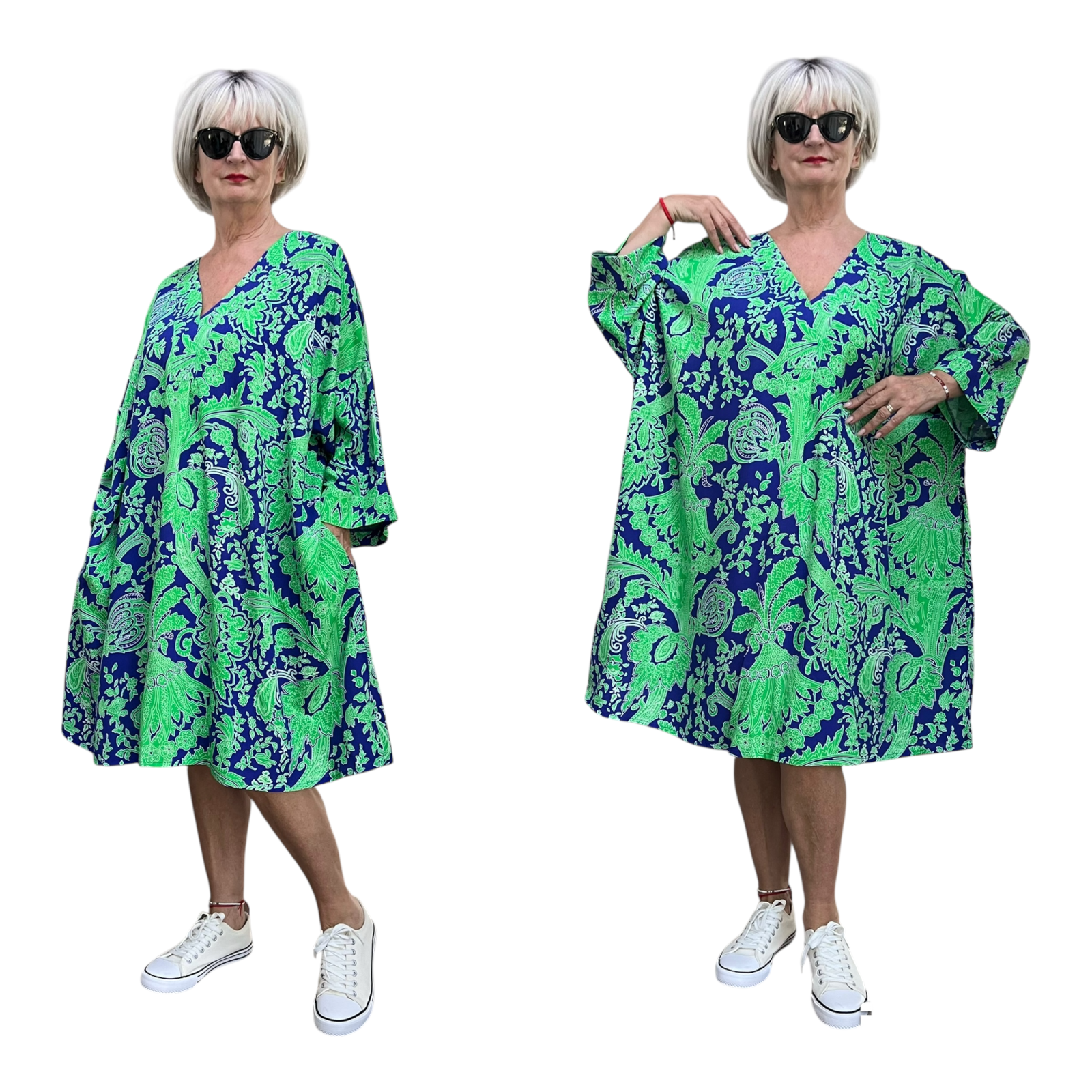 Vincenzo Allocca oversized viscose jurk/tuniek