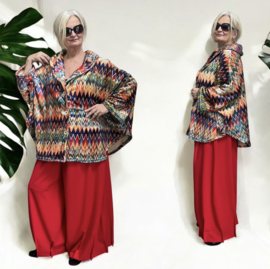AKH winter oversized blazer/vest van zachte pluche kwaliteit apart stretch