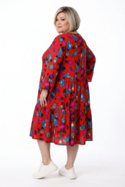 Vincenzo Allocca oversized viscose A-lijn BOHO jurk
